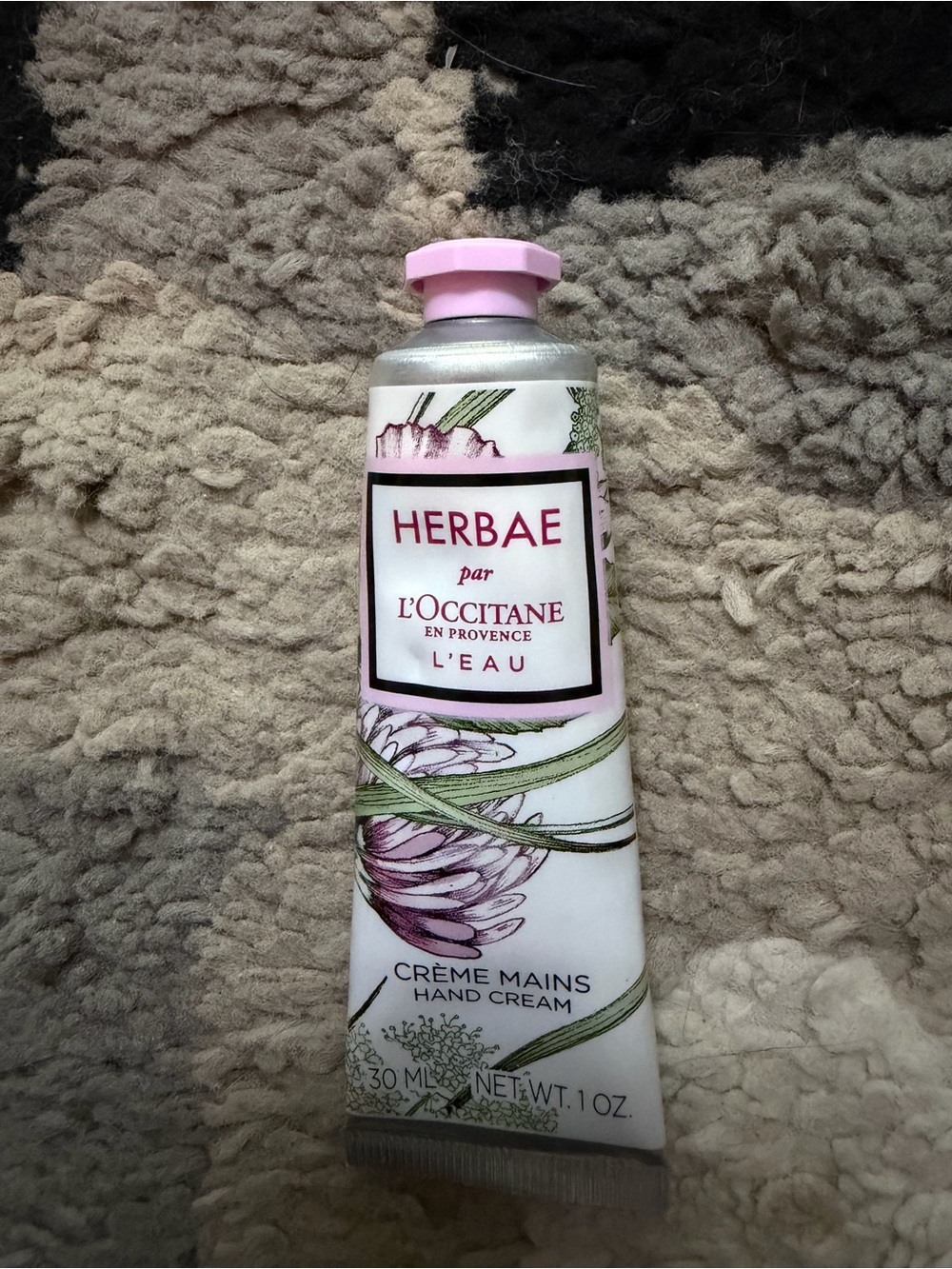 L'OCCITANE Pink Floral Herbae Hand Cream Tube